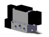 SMC VFS4300-4FZ-04T Valve, Dbl Sol, Plug-In Base Mnt