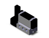 SMC VFS5100-5F-03T 4/5 Port Solenoid Valve