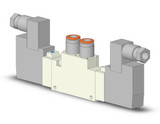 SMC VQZ3220-5Y1-C8F-Q 3000 Series 5 Port Valve