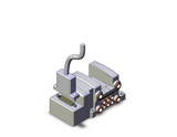SMC VV5QC11-03N7FD2 4/5 Port Solenoid Valve