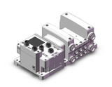 SMC VV5QC21-03C6SD6Q2N 4/5 Port Solenoid Valve