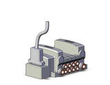 SMC VV5QC21-04C8FD2-S Vqc Manifold