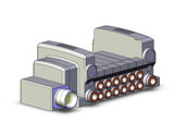 SMC VV5QC21-06C8MD0-S Vqc Manifold