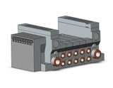 SMC VV5Q21-05C6SV-S Vv5Q Manifold