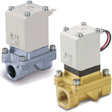 SMC VXZ240FLA VXZ Series Zero Differential Pressure Type Pilot Operated 2 Port Solenoid Valve For Air