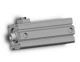 SMC CBQ2A32-50DC-RN Cyl, Compact, Locking