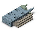 SMC 11-MXJ6-5C Guided Cylinder