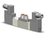 SMC SY5360-5D-N7 5 Port Solenoid Valve