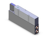SMC SV4400-5FU-T-C8 3 Position Exhaust Center