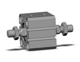 SMC CQSWB20-5DM Cyl, Compact, Dbl Rod
