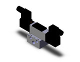 SMC VFS2310-4D-02T Valve Dbl Non Plug-In Base Mt