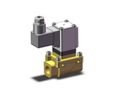 SMC VXZ2B0FZ2A Pilot Op 2 Port Solenoid Valve, (N.O.)