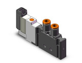 SMC S0712-5MO-N3 Plug Lead Type 5 Port Solenoid Valve