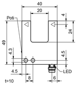 SensoPart FGL 20-R-PSM3 Fork sensors with metal housings