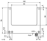 SensoPart FGL 80-R-PSM3 Fork sensors with metal housings
