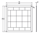SensoPart RL 700 Reflector in housing for ranges up to 250 m, 700 x 700 x 5.6 mm