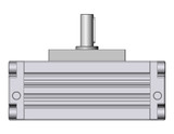 SMC CDRA1FS80-190Z actuator, rotary, rack & pinion type