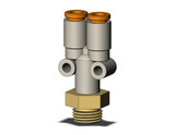 SMC KQ2U03-34AP Fitting, Branch Y Pack of 10