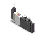 SMC S0712-5M-C2 Plug Lead Type 5 Port Solenoid Valve