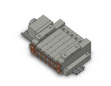 SMC SS5V2-W16CD-05B-N7 Ss5V 05 Station Manifold, Cassette Base
