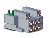 SMC SS5V3-10PHD1-02DR-C10 Ss5V 02 Station Manifold, Tie-Rod Base