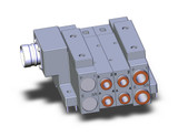 SMC SS5V3-W10CD-02U-C8-D0 Ss5V 02 Station Manifold, Tie-Rod Base