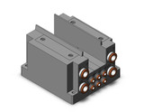 SMC SS5Y3-10S0-03C-N1 Ss5Y3 3 Sta Manifold Base