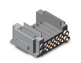 SMC SS5Y5-10S0-05U-C8 Ss5Y5 5 Sta Manifold Base