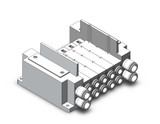 SMC SS5Y7-10S0-05B-N11 Ss5Y7 5 Sta Manifold Base