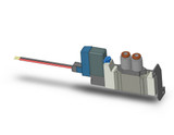 SMC SY3120-1LE-C4-F1 Valve, Sgl Sol, Body Pt