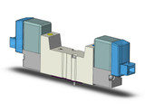 SMC SYJ3243-SLOS-Q 4/5 Port Solenoid Valve