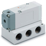 SMC VFA5544-04N-P Valve, 3Pos/Pc, Air Pilot Lateral