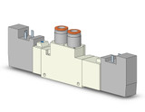 SMC VQZ3420B-5YO1-C8F-Q 3000 Series 5 Port Valve