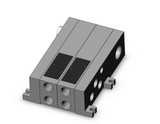 SMC VV5FS2-01CD1-021-02F 2 Sta. Mfld, Plug-In Multi-Connector