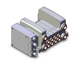 SMC VV5QC21-04C8SEB 4/5 Port Solenoid Valve