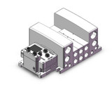 SMC VV5QC41-0303TSD6EA2 4/5 Port Solenoid Valve