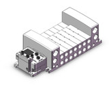 SMC VV5QC41-0703SD6V2N 4/5 Port Solenoid Valve
