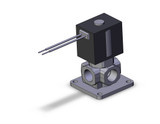 SMC VX3110G-02T-5GS1-B Direct Op 3 Port Solenoid Valve, N.C.