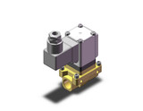 SMC VXZ2A2BZ2AA Pilot Op 2 Port Solenoid Valve, (N.O.)