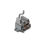 SMC VV5Q11-02N7FU2-DR 4/5 port solenoid valve vv5q manifold