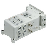 SMC SS5Y5-10SZE7C-08B-N7 4/5 port solenoid valve ss5y5 8 sta manifold base