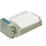 SMC SS5V3-W10S1VAND-04US-C8 4/5 port solenoid valve ss5v 04 station manifold, tie-rod base