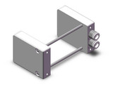 SMC VV100-10-06U1-C6 3 port solenoid valve non plug-in individual wiring mfld