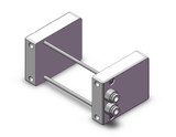 SMC VV100-10FAD2-06U2-C4N 3 port solenoid valve plug-in connector type mfld