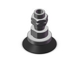 SMC ZP3E-T40UMS-AL14 vacuum pad, zp, zp2, zp3 vertical vacuum inlet w/adapter