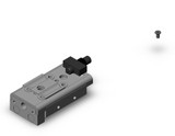 SMC MXQ12BL-10ZB-M9PL guided cylinder cylinder, slide table, with auto switch