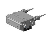 SMC MHF2-8DR-M9PVL-X83C1 gripper cylinder, mhf2, low profile air gripper