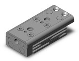 SMC MXQ12B-20Z-M9BL guided cylinder cylinder, slide table, with auto switch