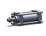 SMC CDBA2B40TN-50-RN tie rod cylinder end lock cylinder