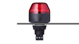 Sprecher + Schuh 801502404 M22 Panel Mount Signaling Beacon, Steady/Flashing LED, Red/Black, 12V AC/DC, IP65